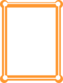 Free Stock Photo: Illustration of a blank orange frame border