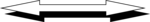 Free Stock Photo: Illustration of a white horizontal left right arrow