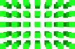 Free Stock Photo: Illustration of a 3d green square pattern