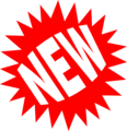Free Stock Photo: Illustration of new text with a red burst