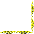 Free Stock Photo: Illustration of a lower right yellow frame corner