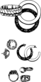 Free Stock Photo: Illustration of various pieces of jewelry