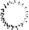Free Stock Photo: Illustration of a blank burst shape