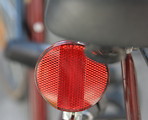 Free Stock Photo: Close-up of a red bike reflector