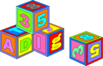 Free Stock Photo: Illustration of colorful toy blocks