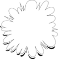 Free Stock Photo: Illustration of a blank white cloud burst