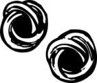 Free Stock Photo: Illustration of knotted earrings