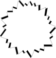 Free Stock Photo: Illustration of a blank white star burst
