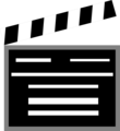 Free Stock Photo: Illustration of a movie clapboard