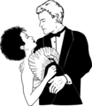 Free Stock Photo: Illustration of a couple dancing