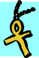 Free Stock Photo: Illustration of an ankh on a necklace