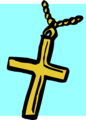 Free Stock Photo: Illustration of a cross on a necklace