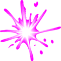 Free Stock Photo: Illustration of a pink splash