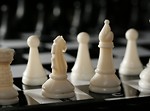Free Stock Photo: Close-up of white chess pieces