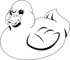 Free Stock Photo: Illustration of a toy rubber duck