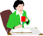 Free Stock Photo: Illustration of a woman on a coffee break