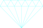 Free Stock Photo: Illustration of a blue diamond