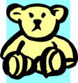 Free Stock Photo: Illustration of a yellow teddy bear