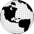 Free Stock Photo: Illustration of a globe with a map of the americas
