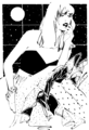 Free Stock Photo: Illustration of a beautiful woman by a window