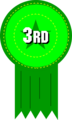 Free Stock Photo: Illustration of 3rd place ribbon