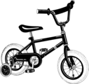 Free Stock Photo: Illustration of a bike with training wheels