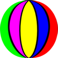 Free Stock Photo: Illustration of a beach ball
