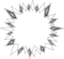 Free Stock Photo: Illustration of a blank burst