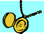 Free Stock Photo: Illustration of an open locket