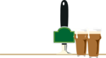 Free Stock Photo: Illustration of beers and a tap at a bar
