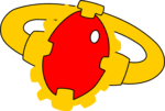 Free Stock Photo: Illustration of a gold ring with a red stone