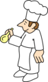 Free Stock Photo: Illustration of a chef with a spoon