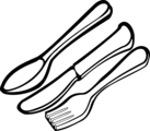 Free Stock Photo: Illustration of silverware