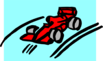 Free Stock Photo: Illustration of a red slot car
