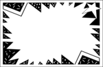 Free Stock Photo: Illustration of a blank burst frame