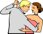 Free Stock Photo: Illustration of a couple dancing
