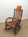 Free Stock Photo: An old wooden rocking chair