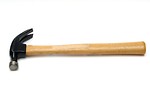 Free Stock Photo: A hammer isolated on a white background