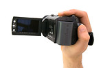 Free Stock Photo: A hand holding a camcorder