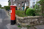 Free Stock Photo: A post box on a street corner