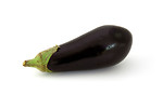 Free Stock Photo: An eggplant isolated on a white background