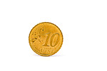 Free Stock Photo: A 10 Euro cent coin