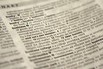 Free Stock Photo: Close-up of the word business in the dictionary