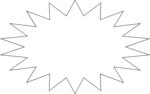 Free Stock Photo: Illustration of a blank burst