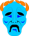 Free Stock Photo: Illustration of a tragedy drama mask