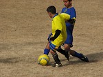 Free Stock Photo: Two boys playing soccer
