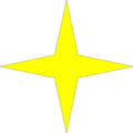 Free Stock Photo: Illustration of a yellow star