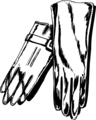 Free Stock Photo: Illustration of a pair of gloves
