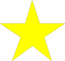 Free Stock Photo: Illustration of a yellow star