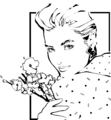 Free Stock Photo: Illustration of a beautiful woman with flowers